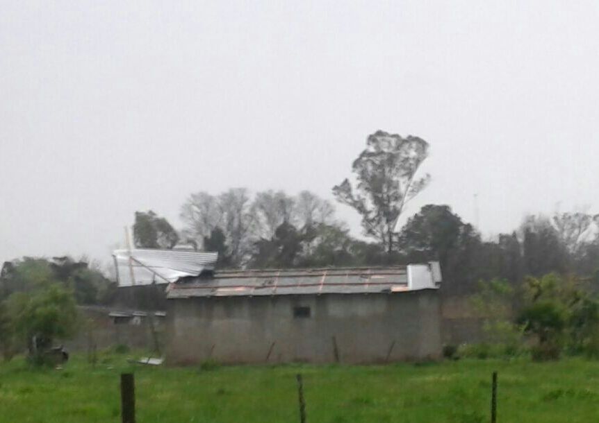 BRANDSEN: Inundaciones, voladuras de techos, caída de árboles y evacuados 30