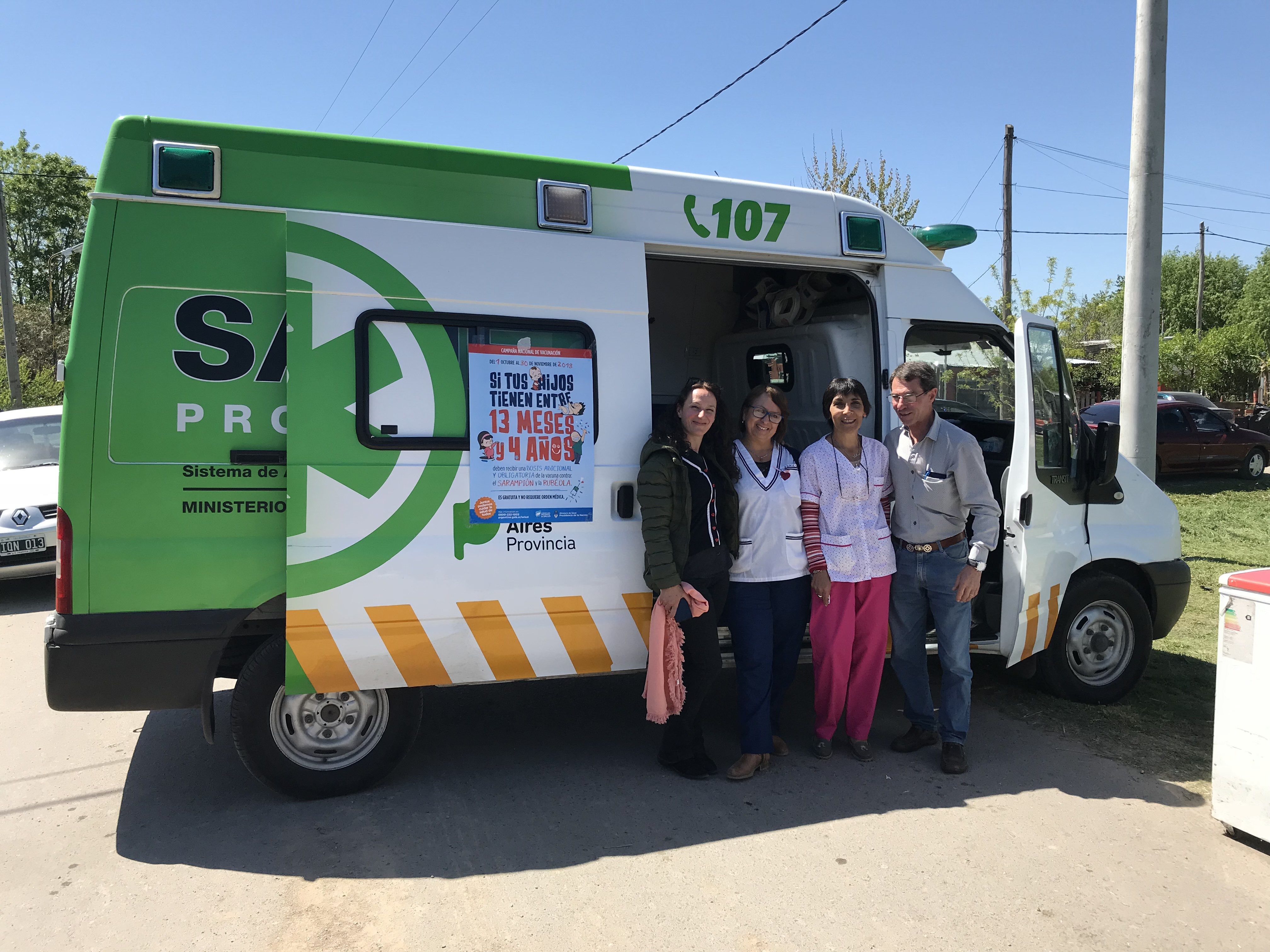 BRANDSEN: Posta de vacunación y feria en el Barrio Infanta Isabel 7