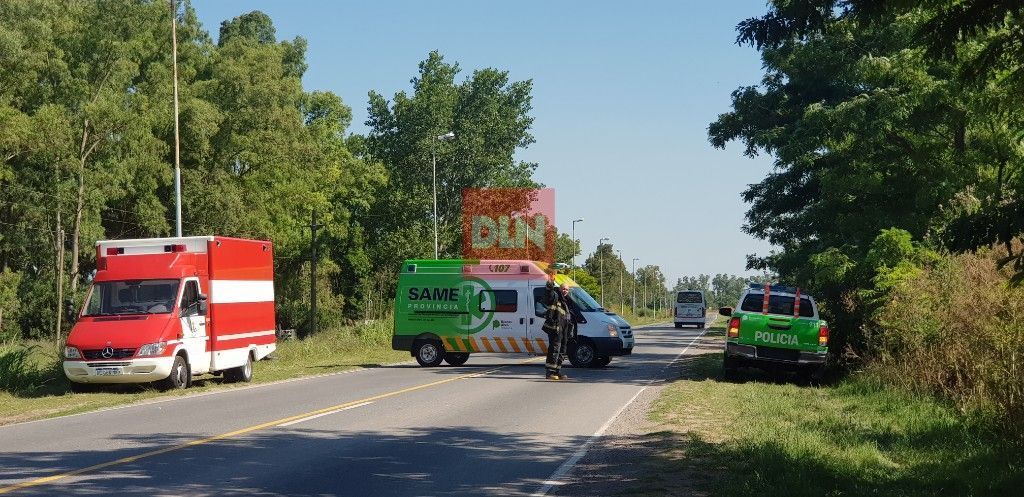 BRANDSEN: Despistó un auto en ruta 210 6
