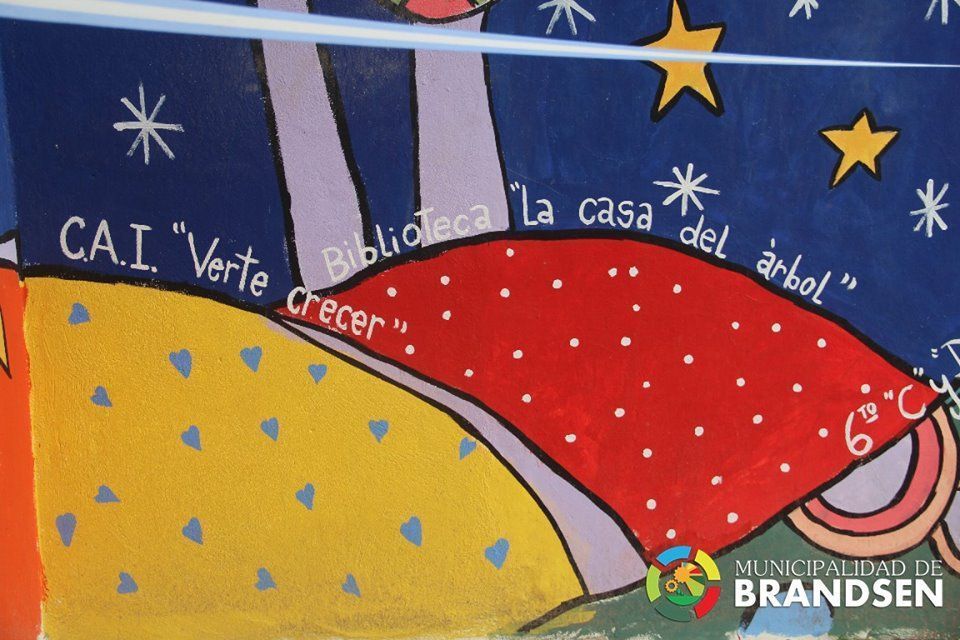 BRANDSEN: Inauguraron un mural en Los Pinos y el jueves 20 tendrán la Fiesta de Fin de Año 10