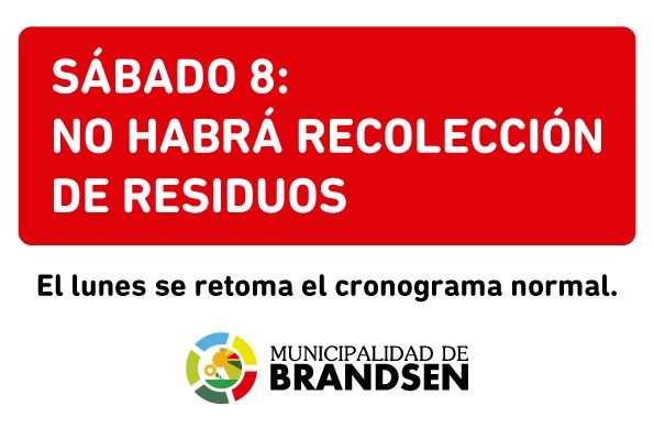 BRANDSEN: El sábado 8 no habrá recolección de residuos 4