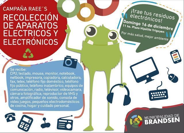 BRANDSEN: Recibirán residuos electrónicos en la “Feria de Navidad” 4