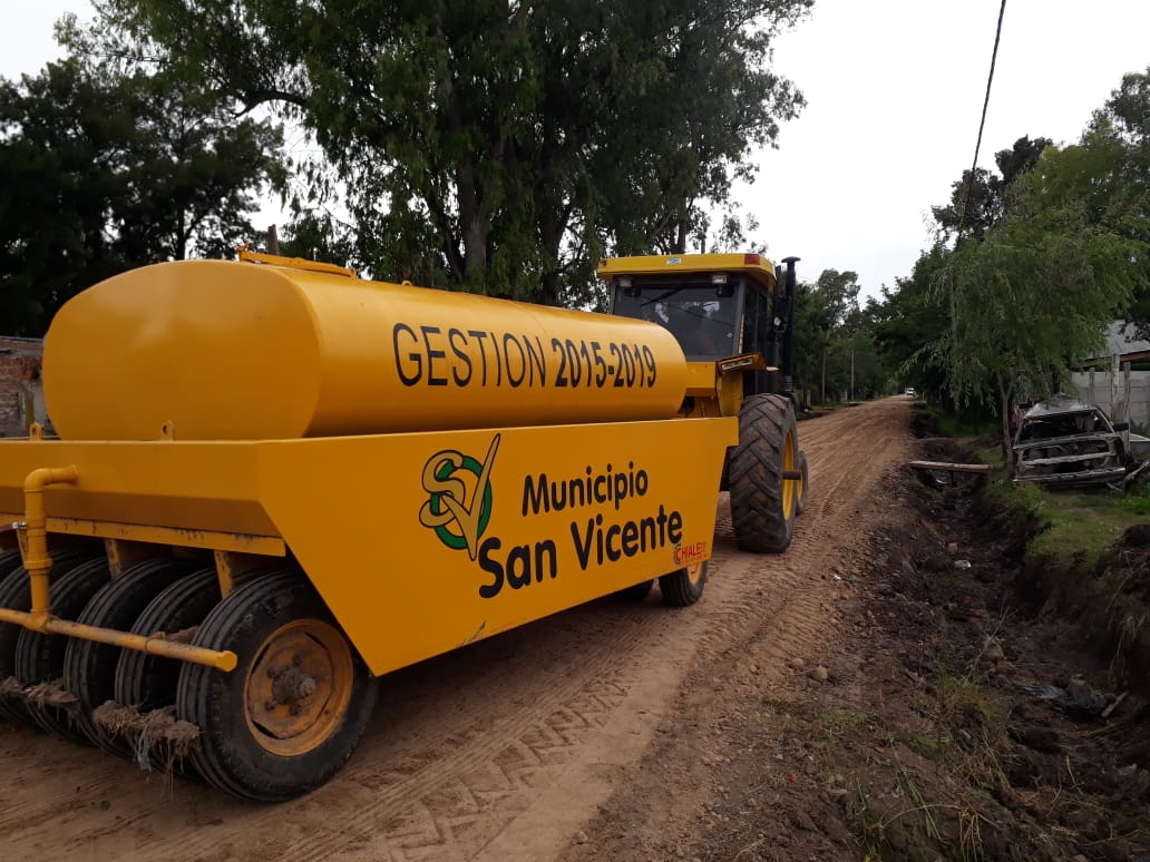 SAN VICENTE: Se realizan trabajos en diferentes puntos del distrito 13