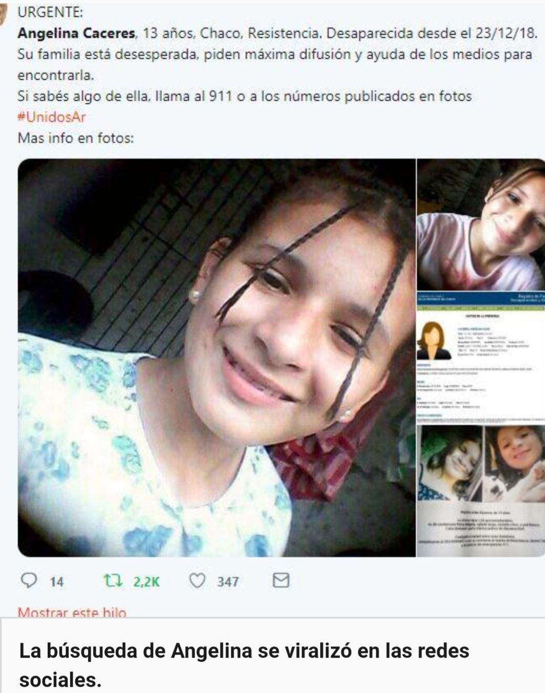 Chaco en vilo por una nena que desapareció hace diez días 7