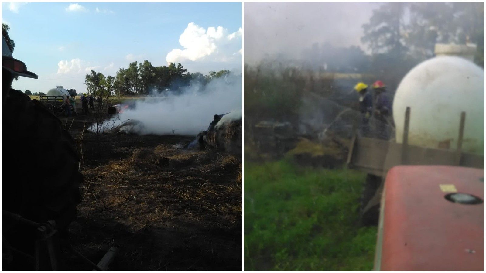 BRANDSEN: Bomberos trabajan en un incendio de pastizales desde hace 10 horas 4