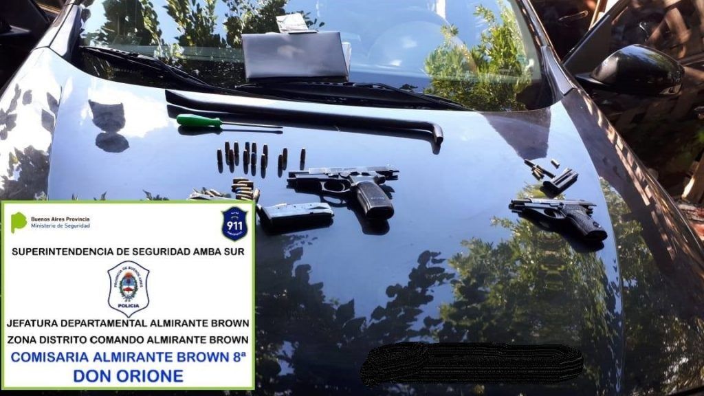 ALTE. BROWN: Desbarataron una banda que hacía entraderas en el distrito 4