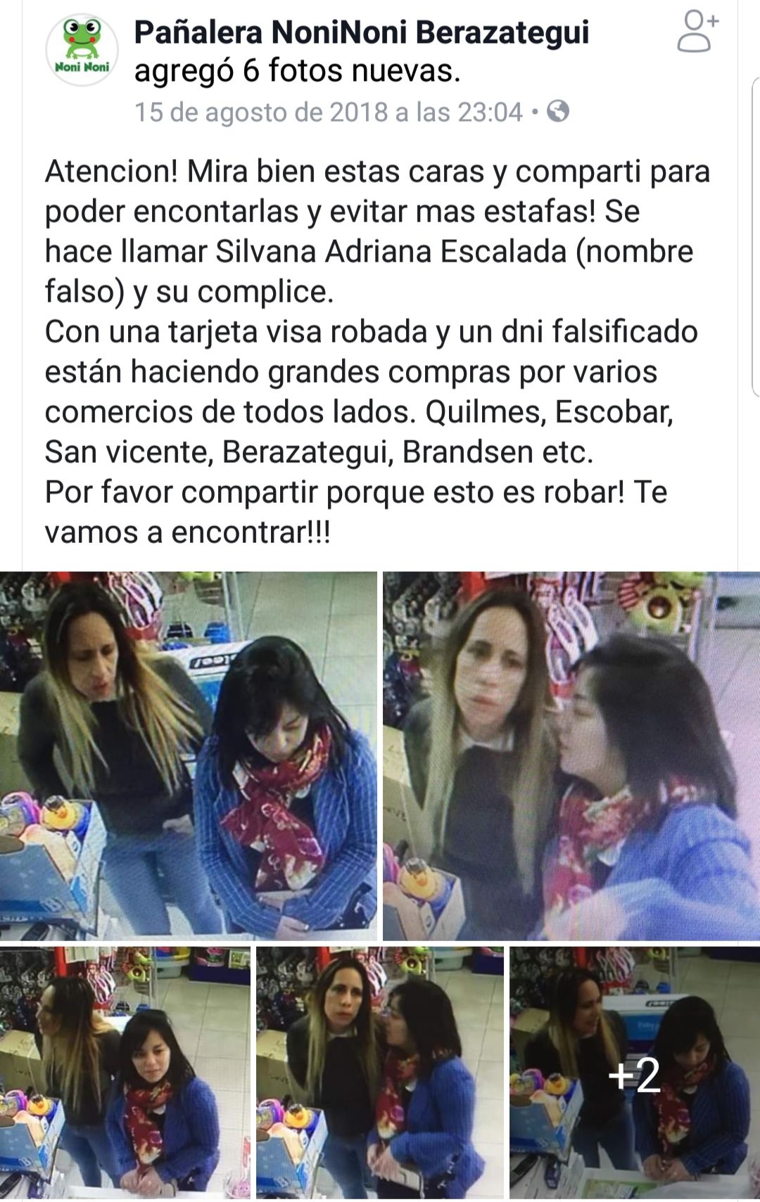 Piden difundir la imagen de dos mujeres que cometen estafas en la provincia de Buenos Aires 11