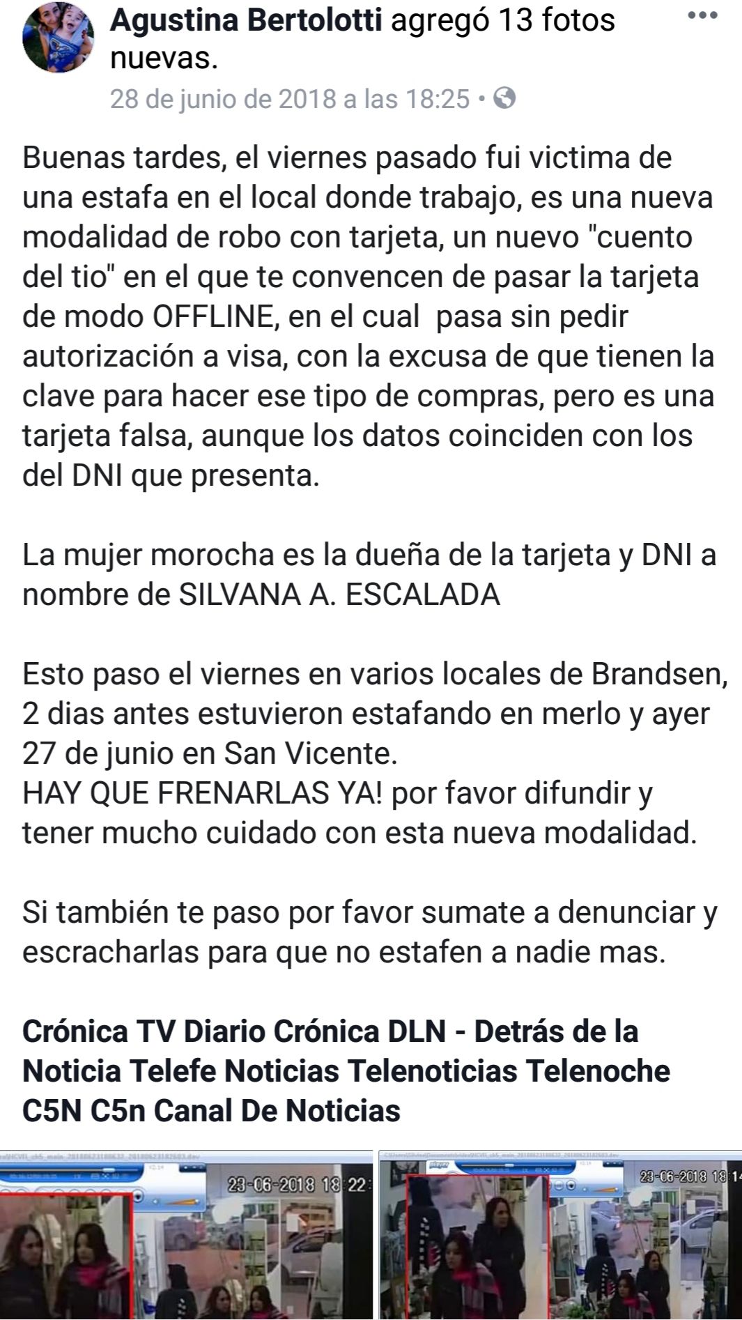 Piden difundir la imagen de dos mujeres que cometen estafas en la provincia de Buenos Aires 12