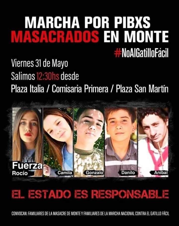 El pedido de Justicia por la persecución fatal de Monte llega a La Plata con una movilización 4