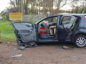 BRANDSEN: Grave accidente entre un auto y un camión en ruta 215. Una mujer herida 8