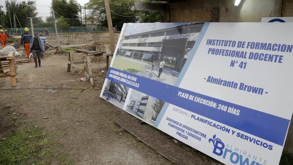Almirante Brown: avanza la obra del Instituto de Formación Docente N° 41 6