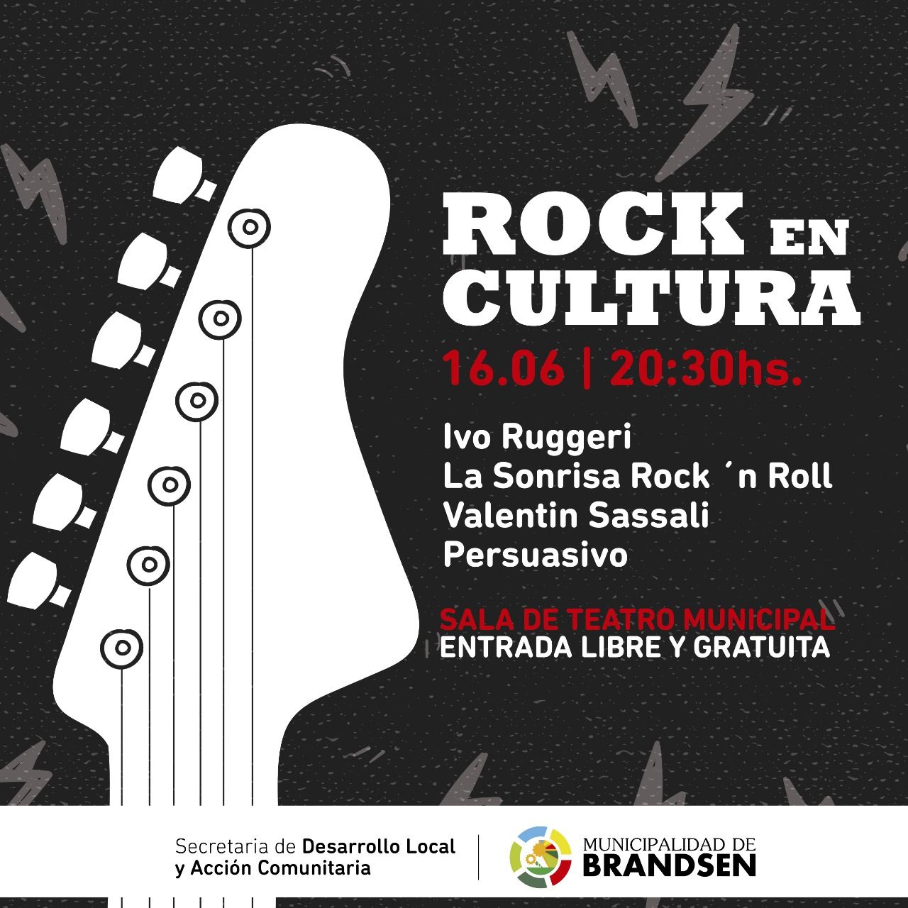 BRANDSEN: Llega un nuevo ciclo de recitales de Rock a la Sala de Cultura local 4