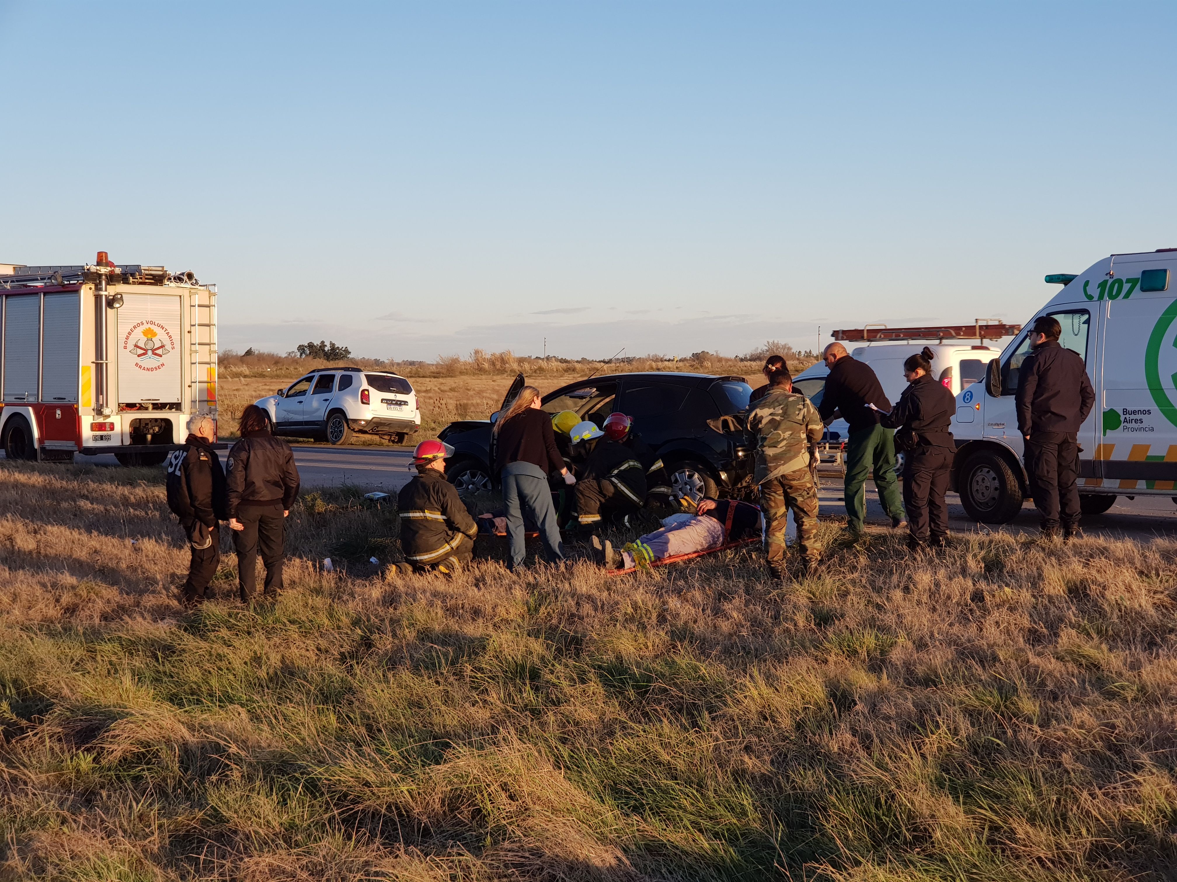 Despiste y vuelco en ruta 6 deja como saldo dos heridos 4