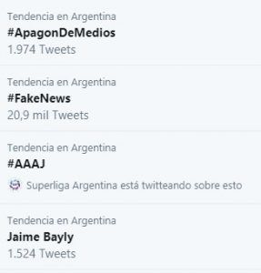Los defensores del oficialismo impulsan un "apagón de medios" 4