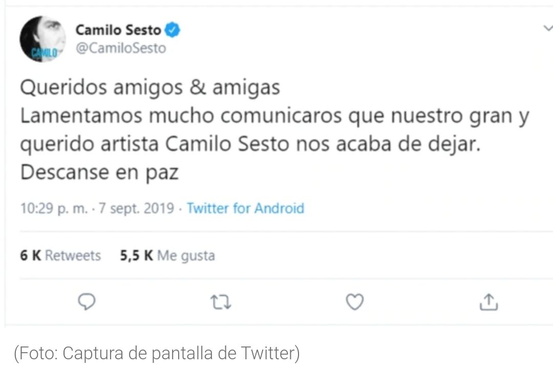 Murió Camilo Sesto, icono de la canción melódica española 4