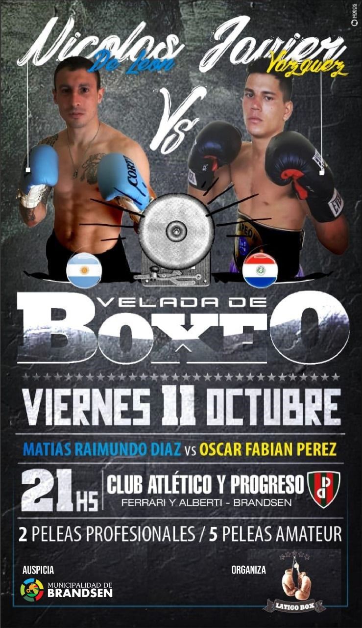 BRANDSEN: “Latigo Box” organiza una velada boxística en el Club Atlético y Progreso 4