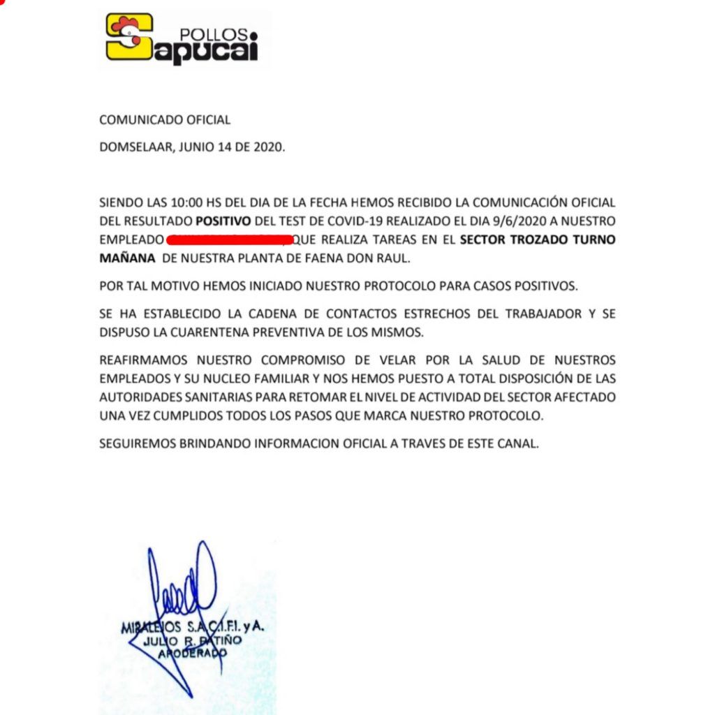Preocupación en la región: confirman un caso positivo de coronavirus en Sapucai Domselaar 2