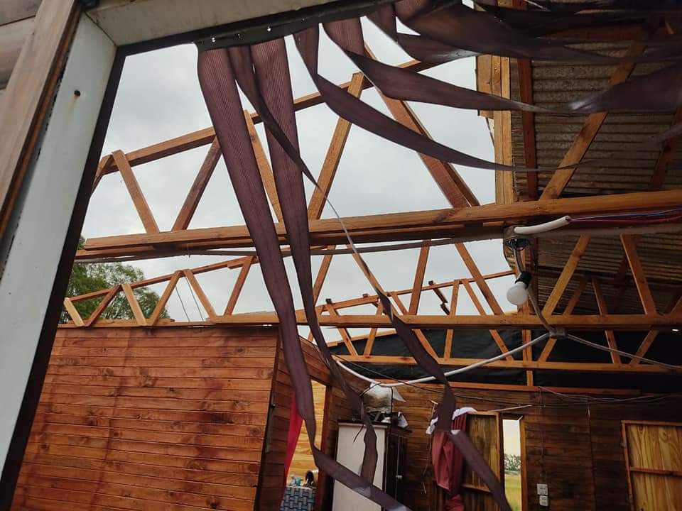 BRANDSEN: La tormenta destruyó una casa y dejó a una familia en la calle 3
