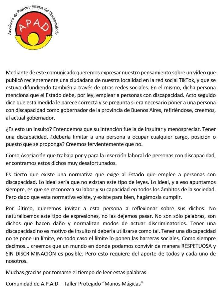 BRANDSEN: Usó la palabra "discapacidad" al referirse a Kicillof y generó un fuerte repudio 2
