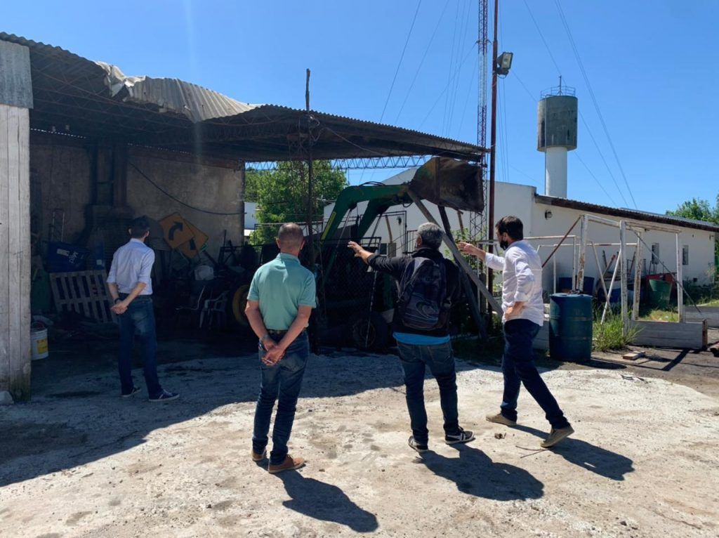 Peluso en Bavio: entregó equipamiento de salud y supervisó la construcción de la nueva delegación 3
