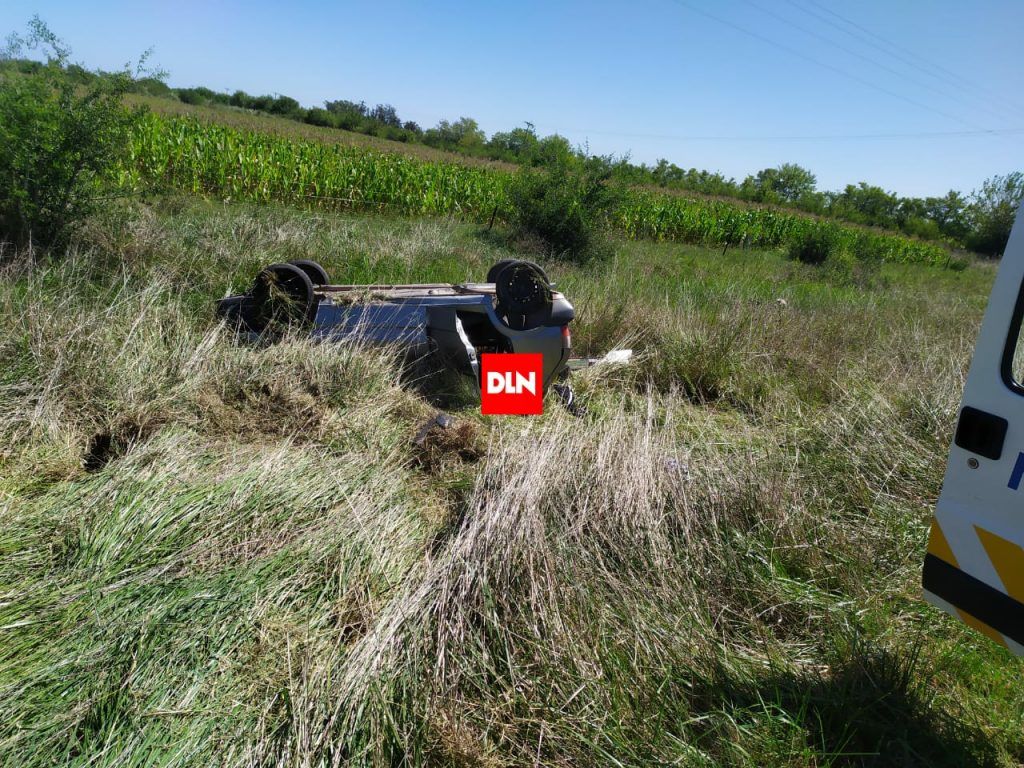 Magdalena: Una mujer y tres menores heridos tras volcar el auto en el que se trasladaban 3