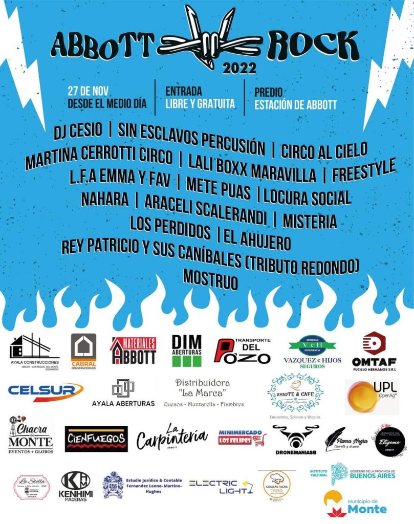 MONTE: Este domingo se realizará la 8° Edición del Abbott Rock 2