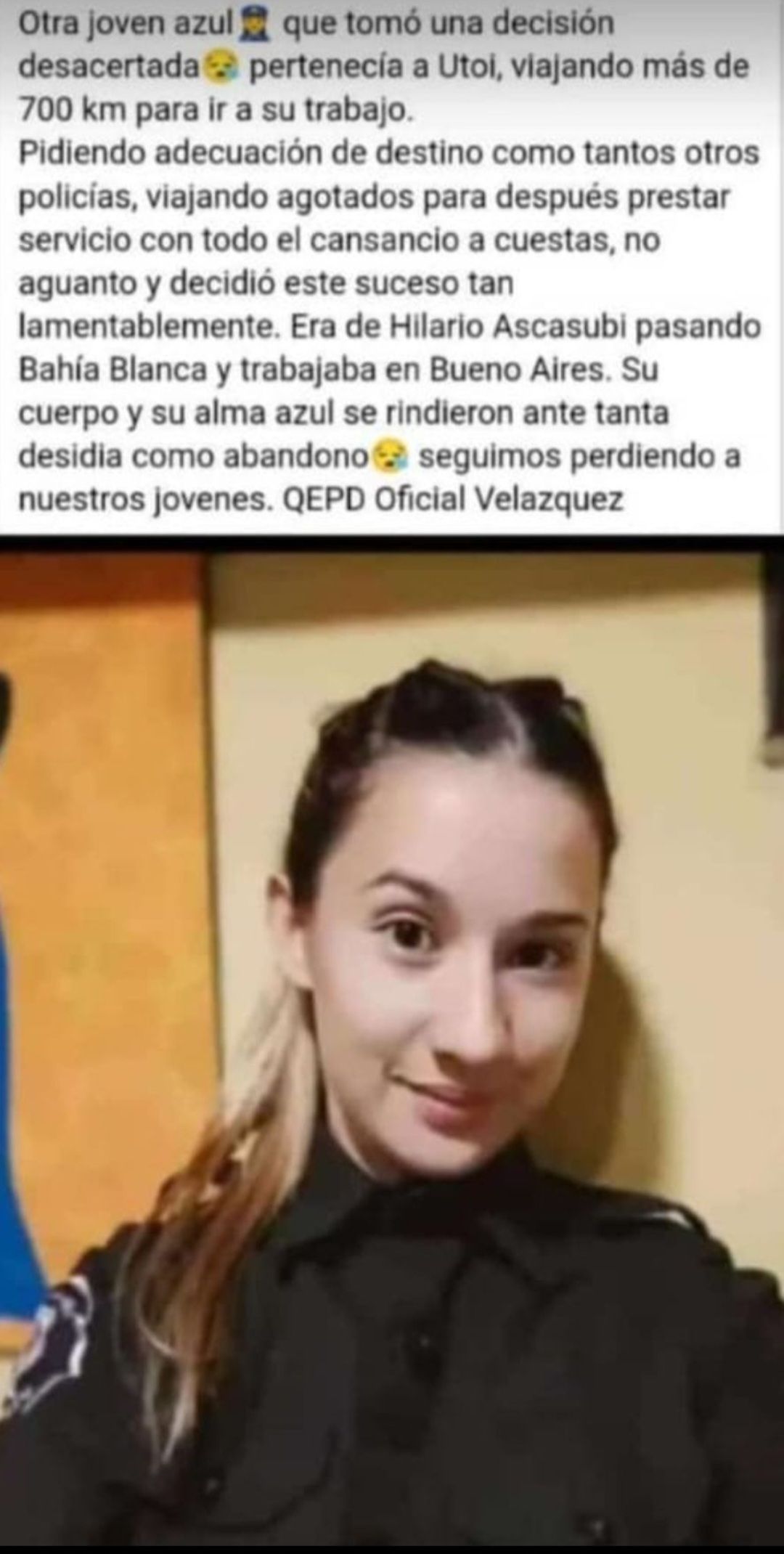 Una oficial de la Bonaerense se quitó la vida tras pedir reiteradamente cambio de destino 4