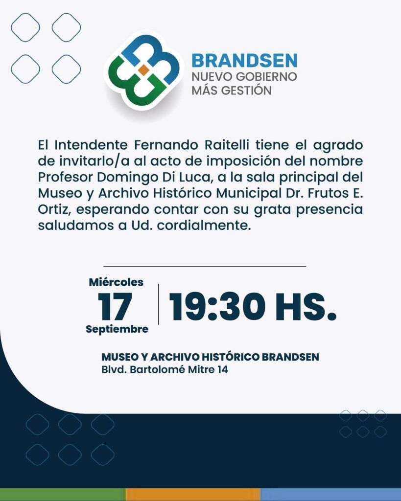 La sala central del Museo de Brandsen llevará el nombre de Domingo Di Luca y recibe una donación histórica 4